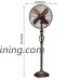 DecoBREEZE Pedestal Fan 3 Speed Oscillating Fan  16 In  Prestige - B0012OOD06